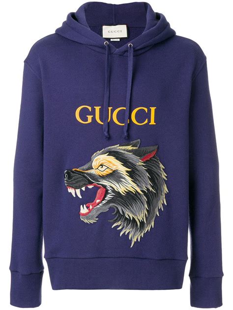 gucci wolf hoodie cheap|gucci hoodie original price.